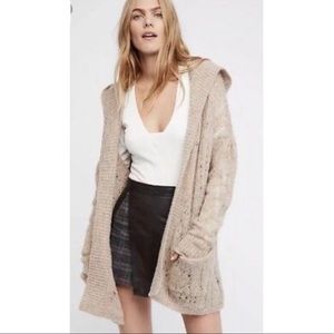 NWT Lemon Drop Hooded Ivory Cardigan